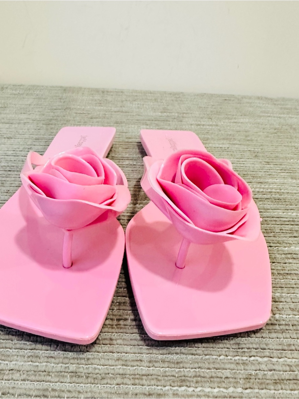 Jeffrey Campbell Sweeten Rose Jelly Thong Sandals Pink Women's Size 8‎ - Picture 3 of 7